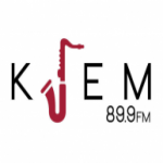 Logo da emissora KJEM 89.9 FM Jazz from