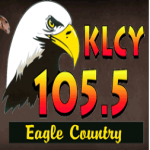 Logo da emissora KLCY 105.5 FM Eagle Country