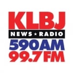 Logo da emissora KLBJ 590 AM 99.7 FM