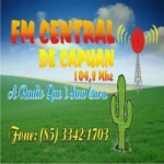 Logo da emissora Rádio Central de Capuan 104.9 FM