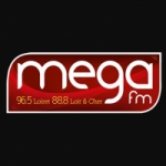 Logo da emissora Mega 96.5 FM