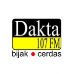 Logo da emissora Radio Dakta 107.0 FM