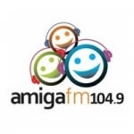 Logo da emissora Rádio Amiga 104.9 FM