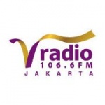 Logo da emissora V Radio 106.6 FM