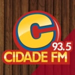 Logo da emissora Rádio Cidade 93.5 FM