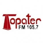 Logo da emissora Radio Topater FM 105.7