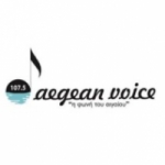 Logo da emissora Aegean Voice 107.5 FM
