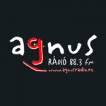Logo da emissora Agnus Rádió 88.3 FM