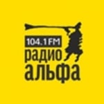 Logo da emissora Radio Alfa 104.1 FM