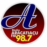 Logo da emissora Rádio Aracatiaçu 98.7 FM