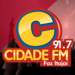 Logo da emissora Rádio Cidade Foz Itajaí 91.7 FM