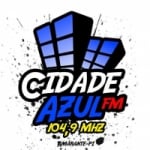 Logo da emissora Rádio Cidade Azul 104.9 FM