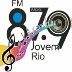 Logo da emissora Rádio Jovem Rio 87.9 FM