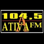 Logo da emissora Rádio Ativa 104.5 FM