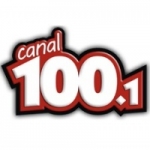 Logo da emissora Rádio Canal 100.1 FM