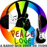 Logo da emissora Peace Love do Rock ao MPB