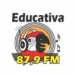 Logo da emissora Rádio Educativa 87.9 FM