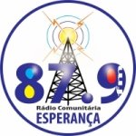 Logo da emissora Rádio Esperança 87.9 FM