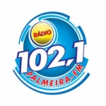 Logo da emissora Rádio Palmeira 102.1 FM