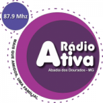 Logo da emissora Rádio Ativa 87.9 FM