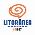 Logo da emissora Rádio Litorânea 88.7 FM