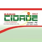 Logo da emissora RÃ¡dio Cidade 104.9 FM