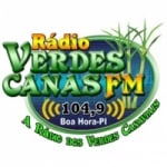 Logo da emissora Rádio Verdes Canas 104.9 FM