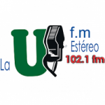 Logo da emissora Radio La U Estéreo 102.1 FM