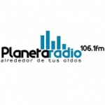 Logo da emissora Planeta Radio 106.1 FM