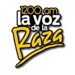 Logo da emissora Radio La Voz de la Raza 1200 AM