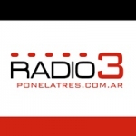 Logo da emissora Radio 3 100.7 FM