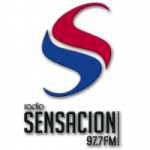 Logo da emissora Radio Sensacion 97.7 FM