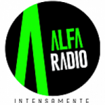 Logo da emissora Radio Alfa 104.5 FM