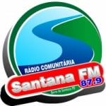 Logo da emissora Rádio Santana 87.9 FM