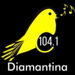 Logo da emissora Rádio Canarinho 104.1 FM