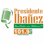 Logo da emissora Radio Presidente Ibañez 101.9 FM