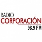 Logo da emissora Radio Corporación 98.9 FM