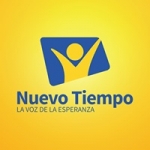 Logo da emissora Radio Nuevo Tiempo 107.7 FM