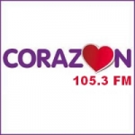 Logo da emissora Radio Corazón 105.3 FM