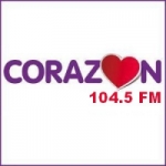 Logo da emissora Radio Corazón 104.5 FM