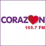 Logo da emissora Radio Corazón 105.7 FM