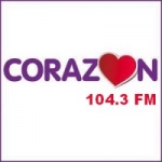 Logo da emissora Radio Corazón 104.3 FM