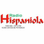 Logo da emissora Radio Hispaniola 1050 AM 107.5 FM