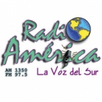 Logo da emissora Radio América 1350 AM 97.5 FM