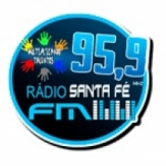 Logo da emissora Rádio Santa Fé FM