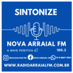 Logo da emissora Arraial FM