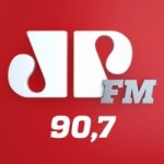 Logo da emissora Rádio Jovem Pan 90.7 FM