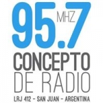 Logo da emissora Radio Concepto 95.7 FM
