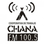 Logo da emissora Radio Chaná 100.5 FM