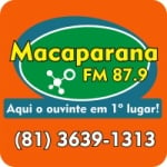 Logo da emissora Rádio Macaparana 87.9 FM